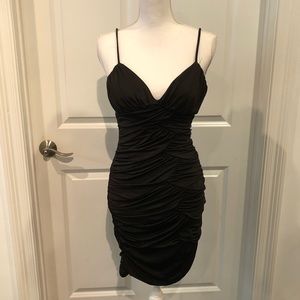 Spaghetti strap black dress